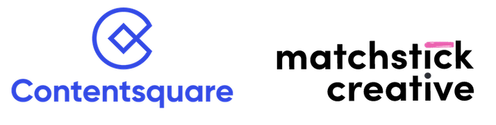 Contentsquare Logo and Matchstick Creative Logo