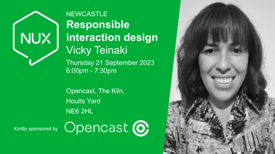 NUX Newcastle 21 September 2023 6-7:30pm, happening at Opencast on Hoult's Yard