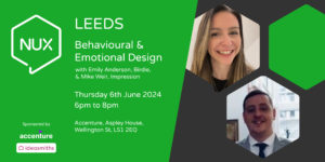 Banner for NUX Leeds - Behavioural & Emotional Design